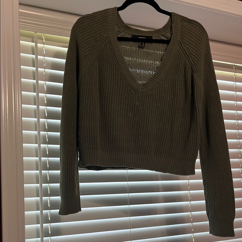 Forever 21 Olive Green Sweater